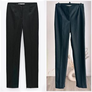 Zara Studio Wool Blend Striped Pants New